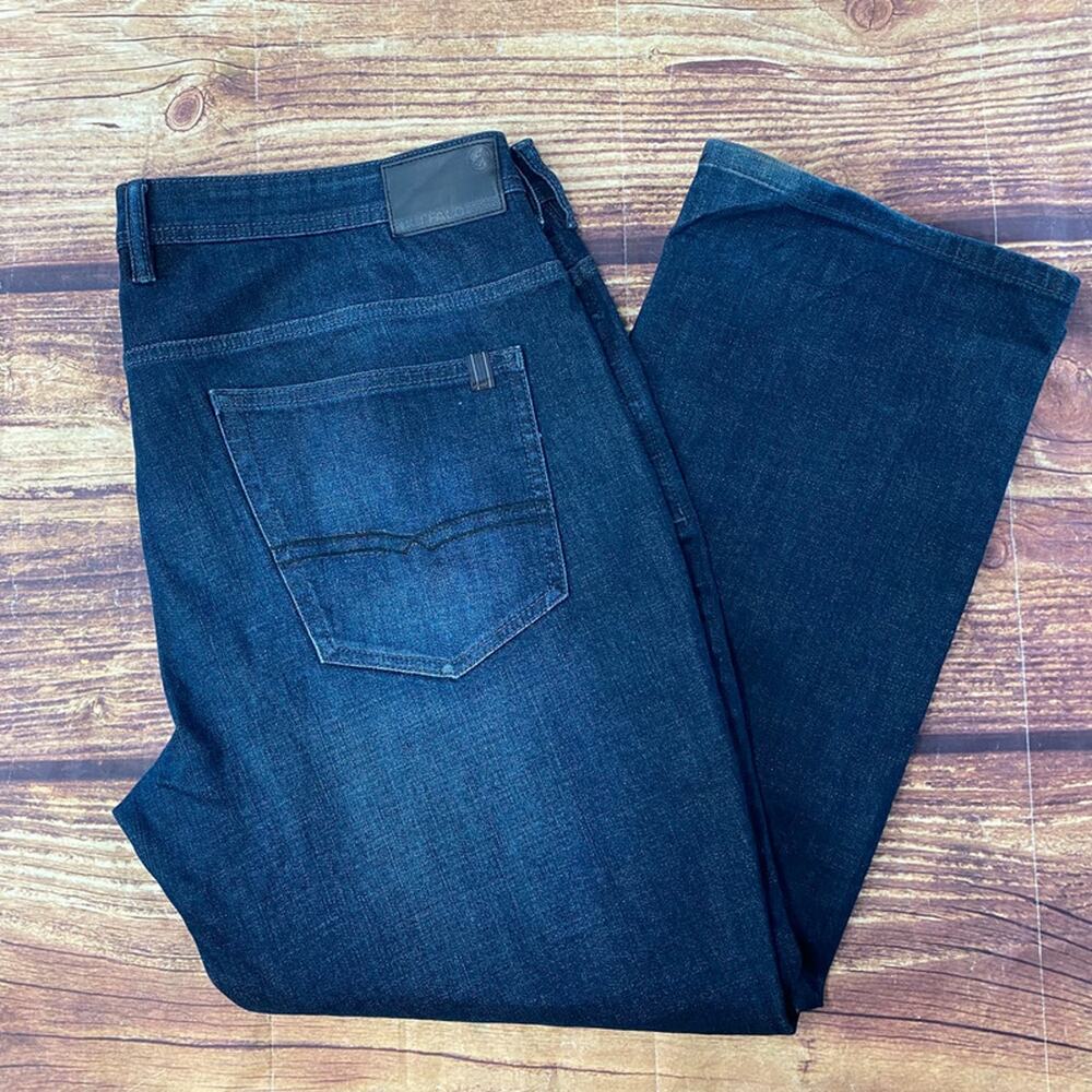 Buffalo David Bitton Dark Wash Jackson Straight Stretch Blue Jeans Sz 40x30